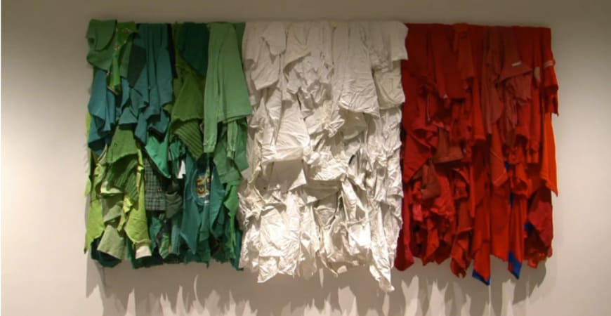 instalación de arte povera