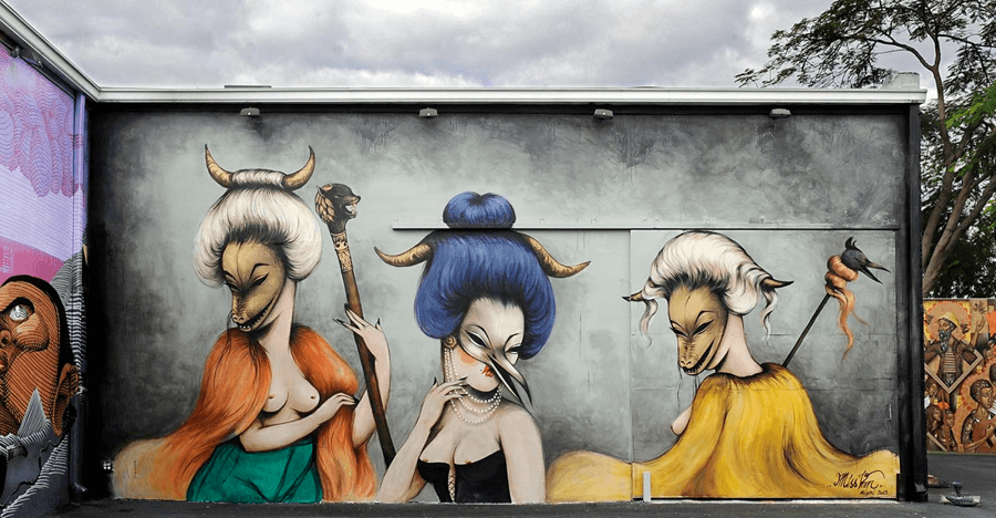 Pintura mural de Miss Van